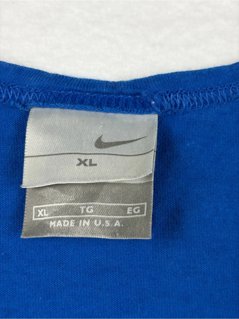 Nike | Royal Blue | Y2K Tank with Silver Tag | XL Made‎ in USA